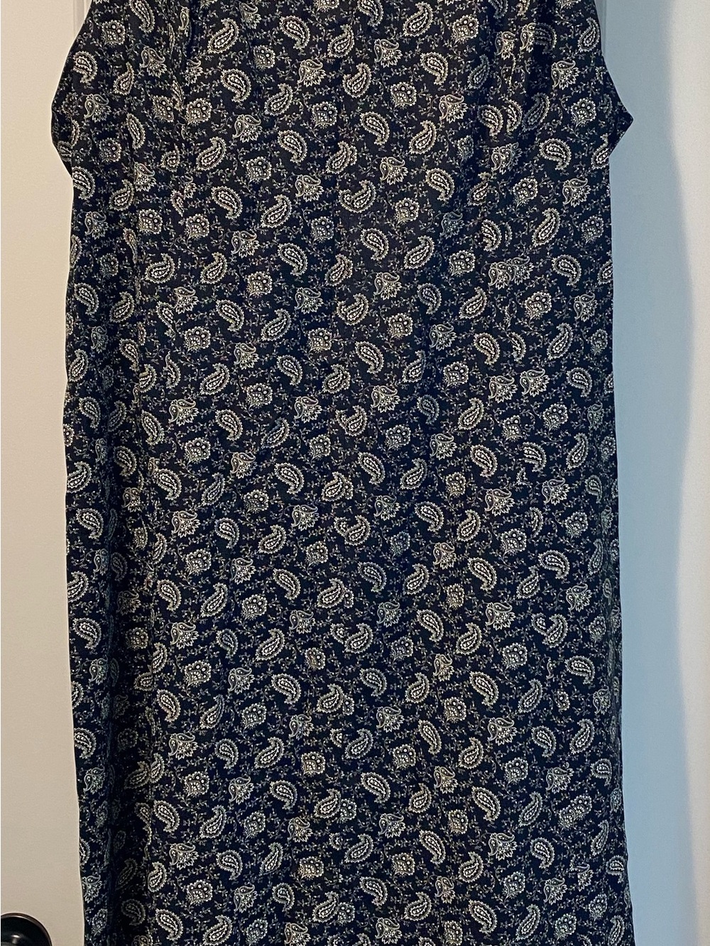 Women's Black & White Paisley Jumper Dress 3X